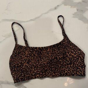 The Upside Leopard Print Cropped Tank Top - Brown and Black